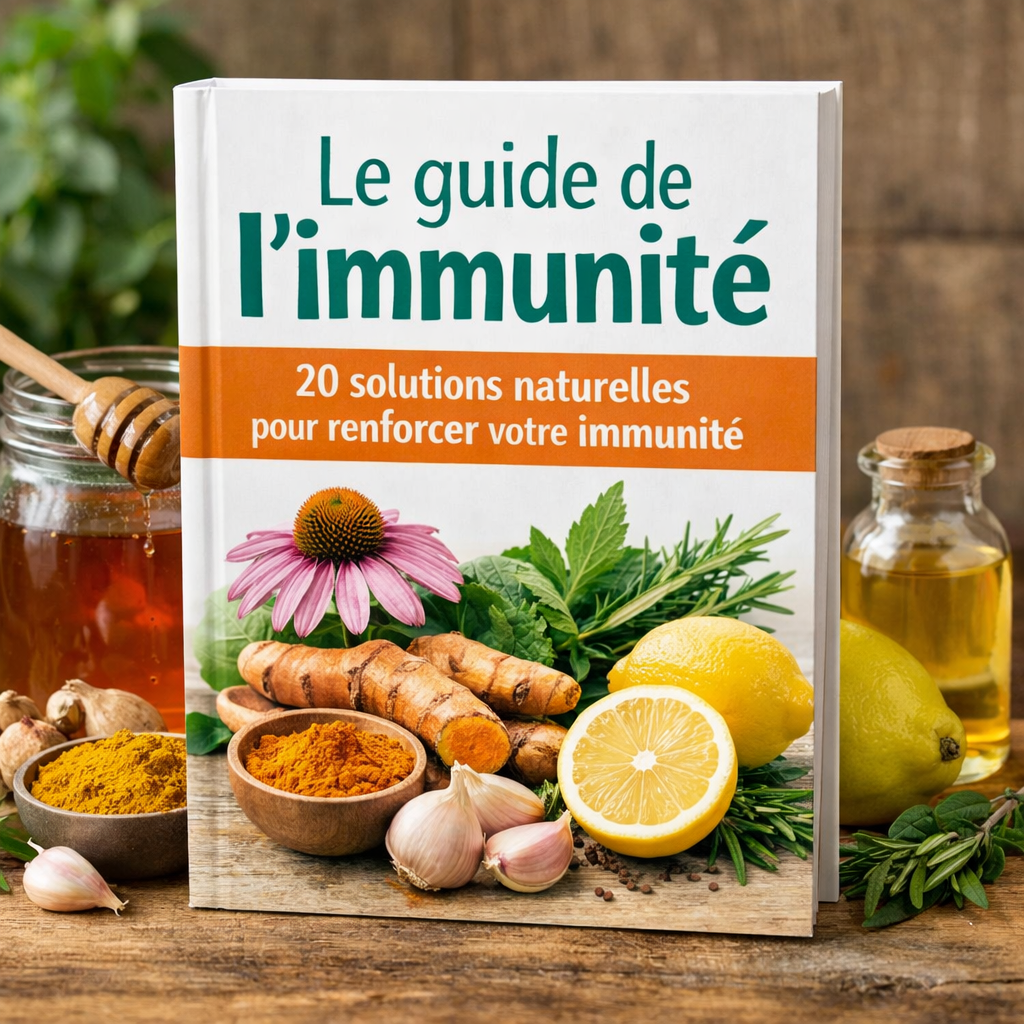 limage qui montre le livre intitul Le guide de limmunit  20 solutions naturelles pour renforcer votre immunit-1